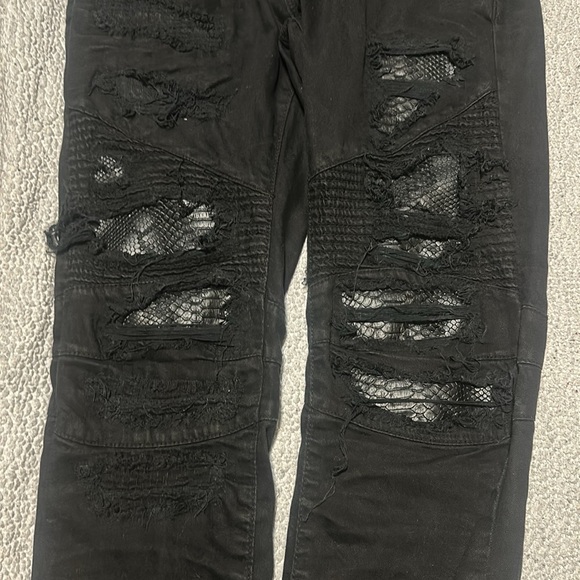 JC ATELIER distressed black jeans - Picture 2 of 5